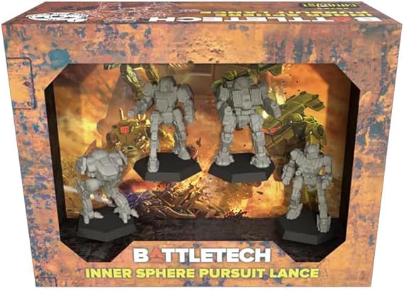 Catalyst Game Labs BattleTech | Mercenaries Forcepack | Inner Sphere Pursuit Lance | Expansion | Miniature Game Ages 14+