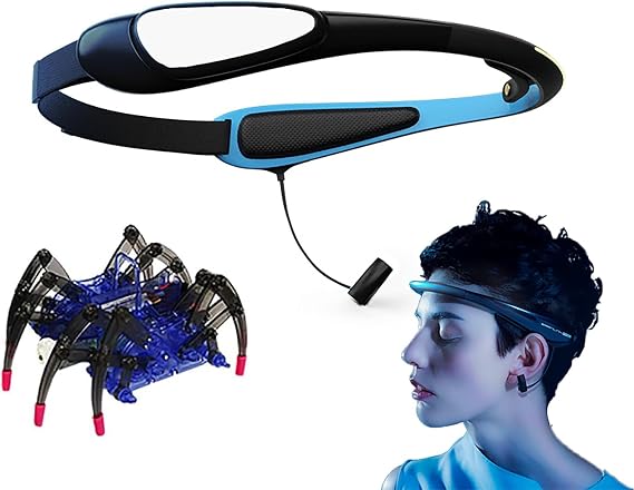 Biosensing Meditation Headband, Brainwave Biofeedback Headband with APP Control, Fits Head Sizes Ranging, for Self-control Relaxation, Concentration Training, Meditation Tracker