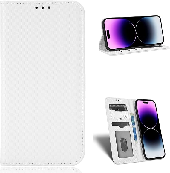 Phone Case Compatible with Nokia G21 4G, Compatible with Nokia G11 4G Phone Case Flip Stand Card Holder Wallet PU Leather White