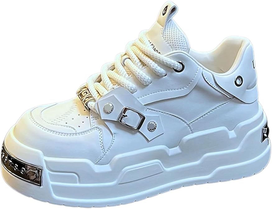 Men's Chunky Platform Sneakers Y2K Streetwear Shoes