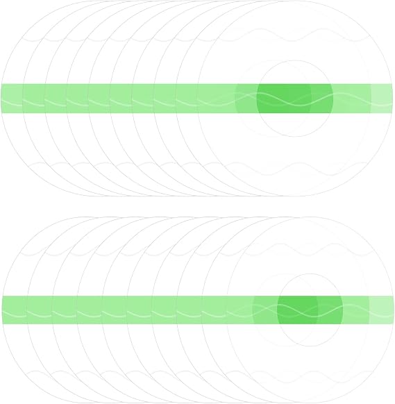 20 Pack Sensor Covers, Round Oval Firm Self-Adhesive Invisible Transparent Breathable Waterproof Protection Stickers Sensor Fixing Patch for Running Swimming Sport.