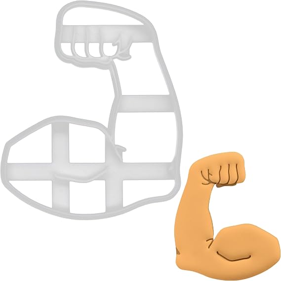 Bent Biceps Cookie Cutter 1 Piece