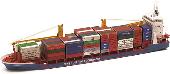 1:400 Scale Polish Gdansk Cargo Ship Model Handmade DIY Model Paper Model (Unassembled Kit)