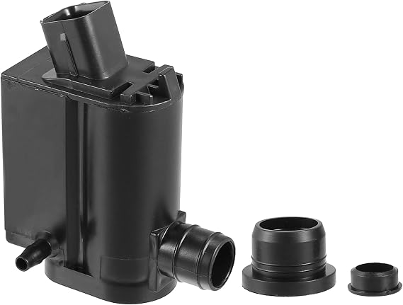 Black 98510-1W000 Windshield Washer Motor Pump with Grommet Compatible with Hyundai Elantra Accent Santa Fe Compatible with Kia Borrego Sorento Soul
