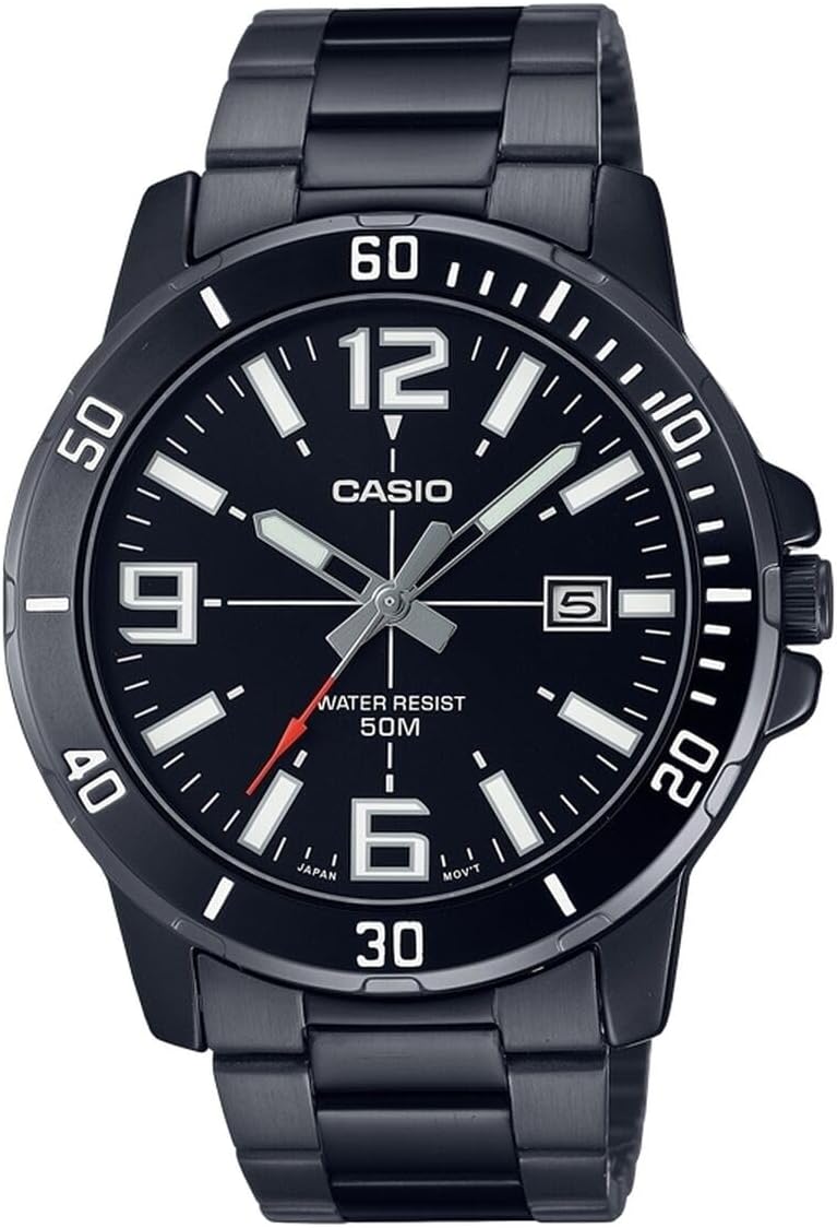 Casio MTP-VD01B-1BVUDF Kol Saati, Siyah, Standart
