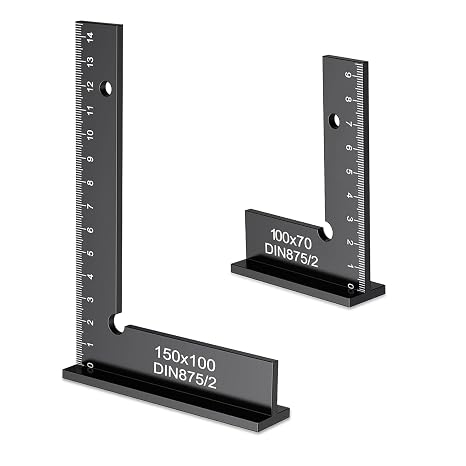 Ylinwtech Engineer's Square Set of 2 90° Try Angle