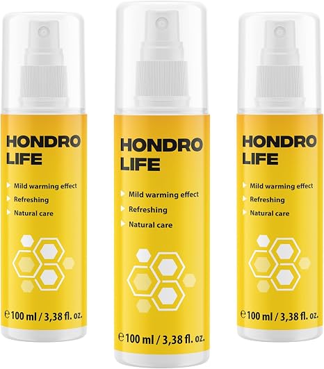 Hondrolife Spray - Daily Care - for Men and Women 100 ml Capacity (Yellow 3)