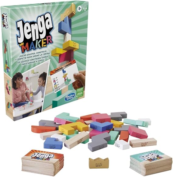 Hasbro Gaming Monopoly Jenga Maker, Spanish edition, Multi-coloured