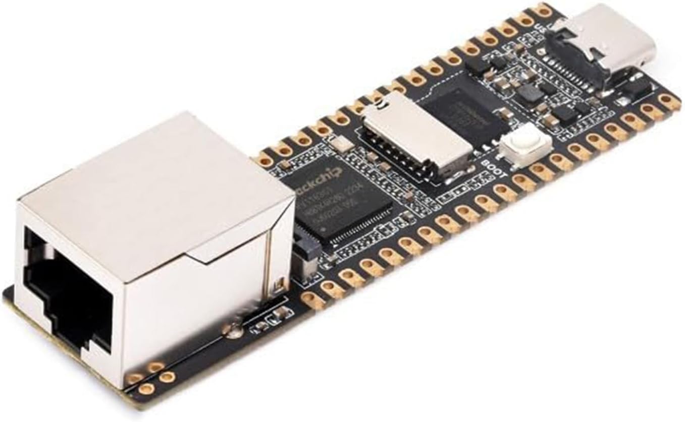 LuckFox Pico Plus RV1103 Linux Micro Development Board Integrates ARM Cortex-A7RISC-V MCUNPUISP Processors With Ethernet Port Without Header
