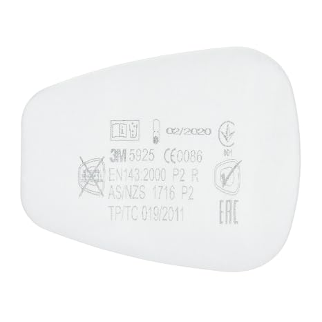 3M Particulate Filter P2 R, 5925., (20 Filters per Pack, 10 Pairs)
