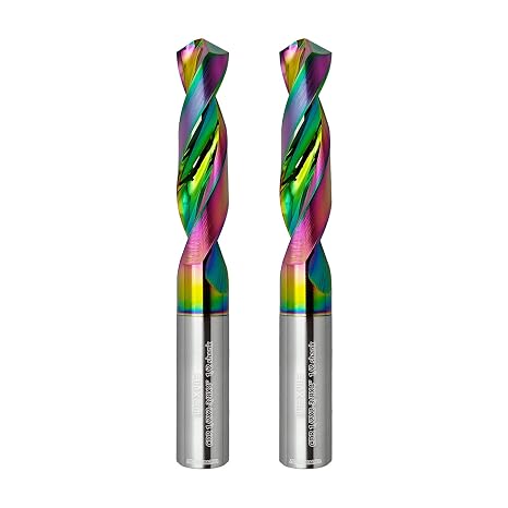 Tools 超硬ジョバドリルビット ストレートシャンクと118°のポイント角度、用途:アクリル板アルミニウム、木材、プラスチック、真鍮、銅用 - 直径1/2インチシャンク、4インチ全長1個