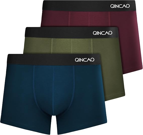 QINCAO Boxer Man Boxer 3u, Breathable Cotton without Etiq Travel