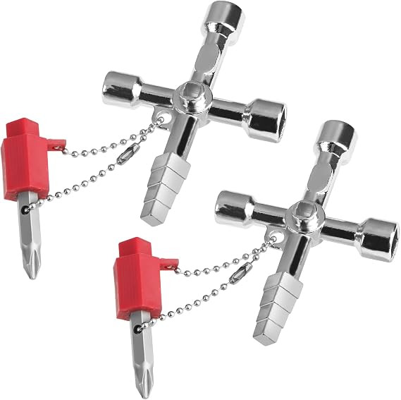 Multi-Functional Universal Cross Key Utility Key,Loft Hatch Key Square