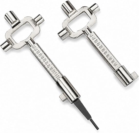 Locksmith Tools, Professional Lock Body Adjuster Set, Long and Short Spanner Design, for Precise Lock Mechanism Adjustments, Durable Steel Construction