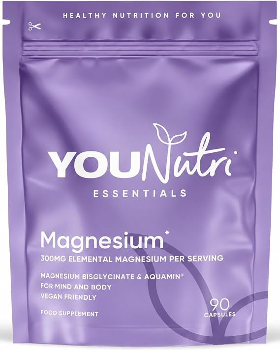 Magnesium Bisglycinate & Aquamin® 300mg, Premium Dual-Source Complex