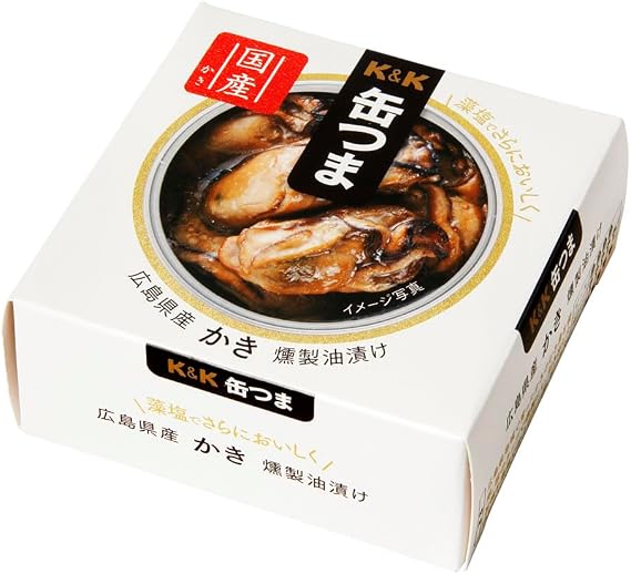 Domestic K&K Cantsuma, Made in Hiroshima Prefecture x 2, Smoked Oiled Snacks for Camping, Outdoor Activities