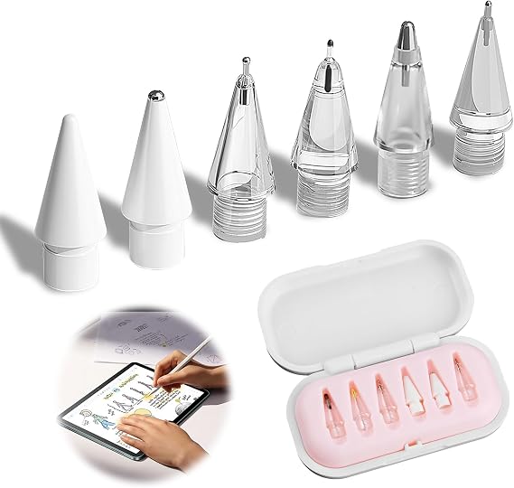 Replacement Tips for Apple Pencil Pro, 6-in-1