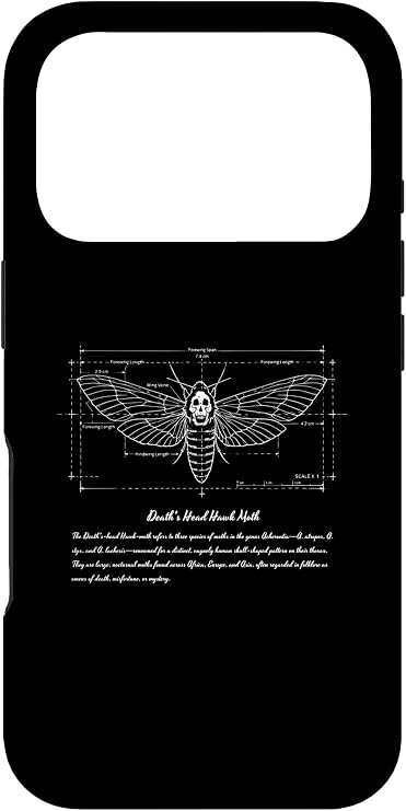 Death's Head Hawk Moth Case for iPhone 17 Pro
