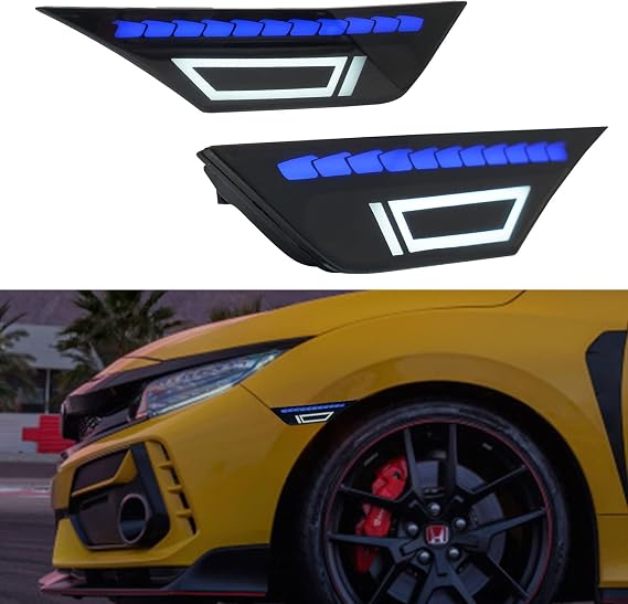LED Front Side Marker Turn Signal Lights for Honda Civic 10th Gen