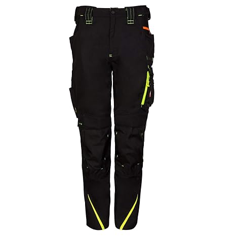 Engelbert Strauss 65511 e.s.motion 2020 Trousers Quality Workwear Multicoloured (Black/Yellow) 58