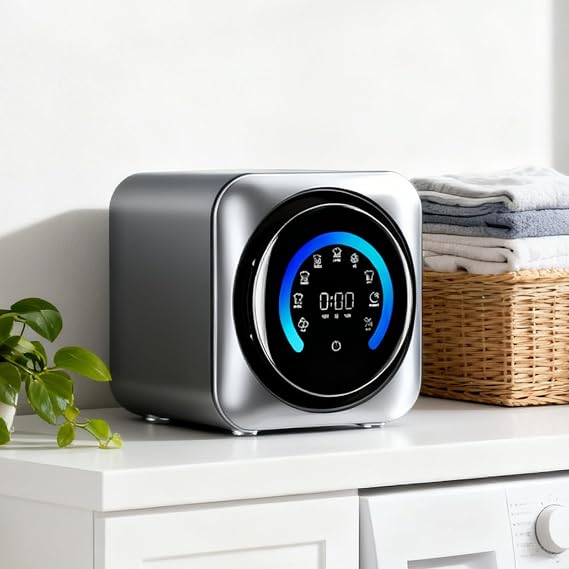 Automatic 3.5L Mini Washer and Dryer, Compact Wall-Mount Laundry Machine with Intelligent Wash Modes, Quiet BLDC Motor, and Efficient Self-Cleaning Inner Drum Desktop