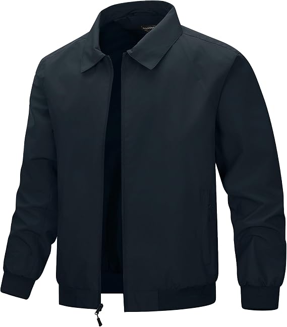 33,000ft Men's Lightweight Jackets Waterproof Windbreaker Bomber Jacket