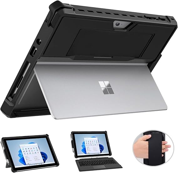 MoKo Case Fit Microsoft Surface Go 4/Go 3/Go 2/Surface Go 2018, Black
