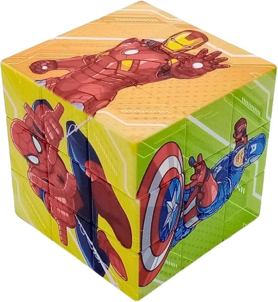 Sihirli Küp Yapboz Süper Kahramanlı Magic Cube 5.5 x 5.5cm No.4