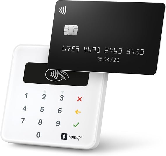 SumUp Plus Card Reader Bluetooth - NFC RFID Credit Card Reader for Smartphones