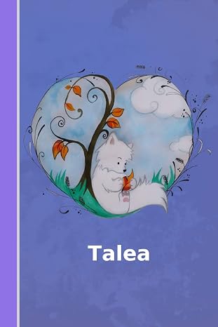 Talea: personalized notebook | illustration fox with heart | softcover | 120 pages | blank | notebook | diary | scrapbook | journal | gift idea