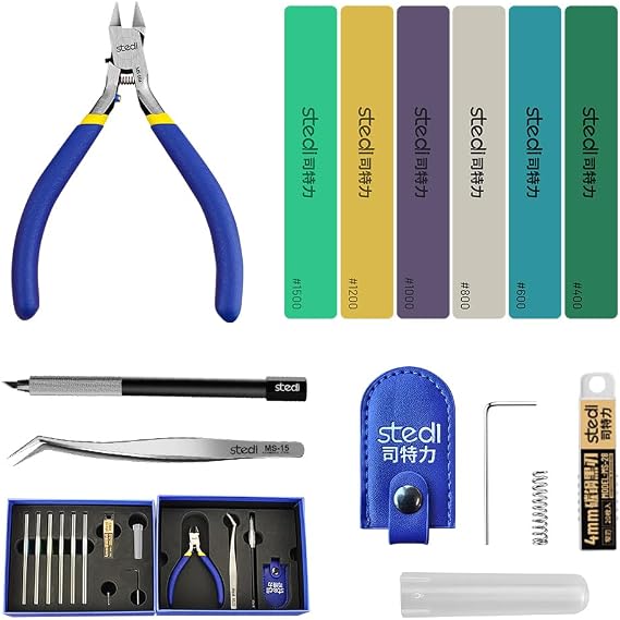 stedi Model Tools Kit for Beginners 14 PCS, Modeler Basic Tool Craft Set