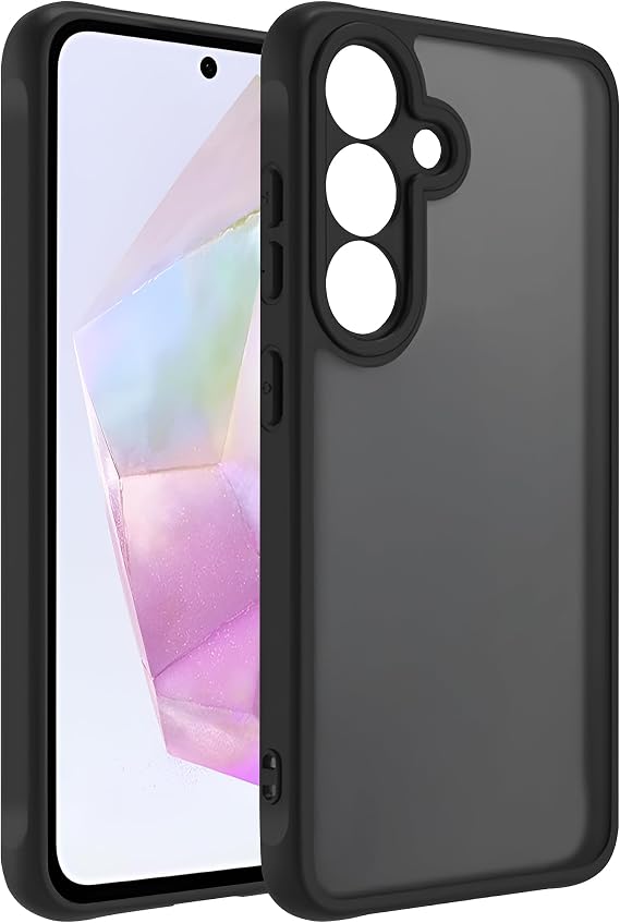Teknoft Samsung Galaxy A16 için Basic Serisi Yükseltilmiş Lens Çerçeveli Ultra Güçlü Darbeye Dayanıklı Yumuşak Silikon Mat Kılıf (Galaxy A16)