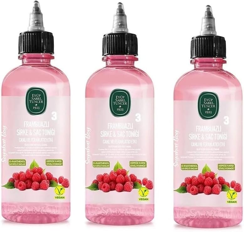 Eyüp Sabri Tuncer Frambuazlı Sirke Saç Toniği 100 ml x 3 Adet