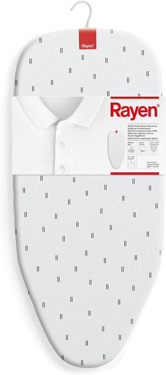 Rayen | Folding Table Top Ironing Board, Metal Mesh 73.3x31.5cm