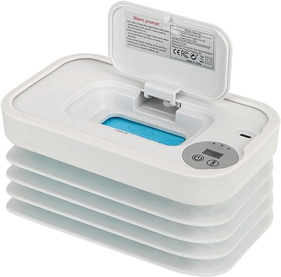 Portable USB-Powered Wipe Warmer, Fast Heating, 3 Temperature Settings