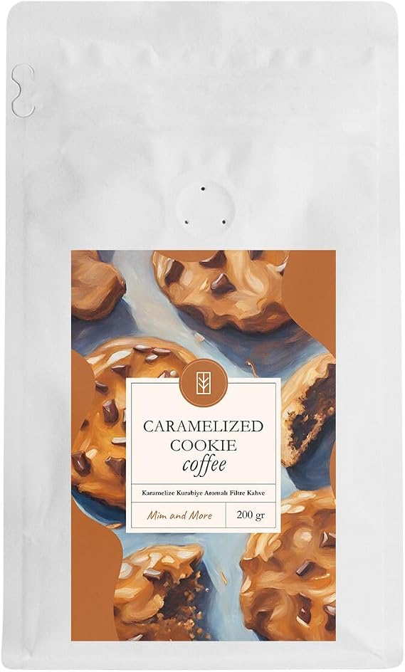 Mim and More Caramelized Cookie Coffee Karamelize Kurabiye Aromalı Kahve Çekirdek Kahve 200 Gr
