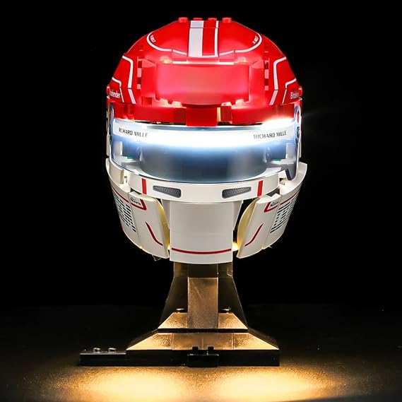 BRIKSMAX 2.0 Light Kit Compatible with Lego Editions Scuderia HP Charles Leclerc Helmet 43014 Building Sets - Original LED Lighting Kits (Accessories Only) for Display, Gifts & Collectors