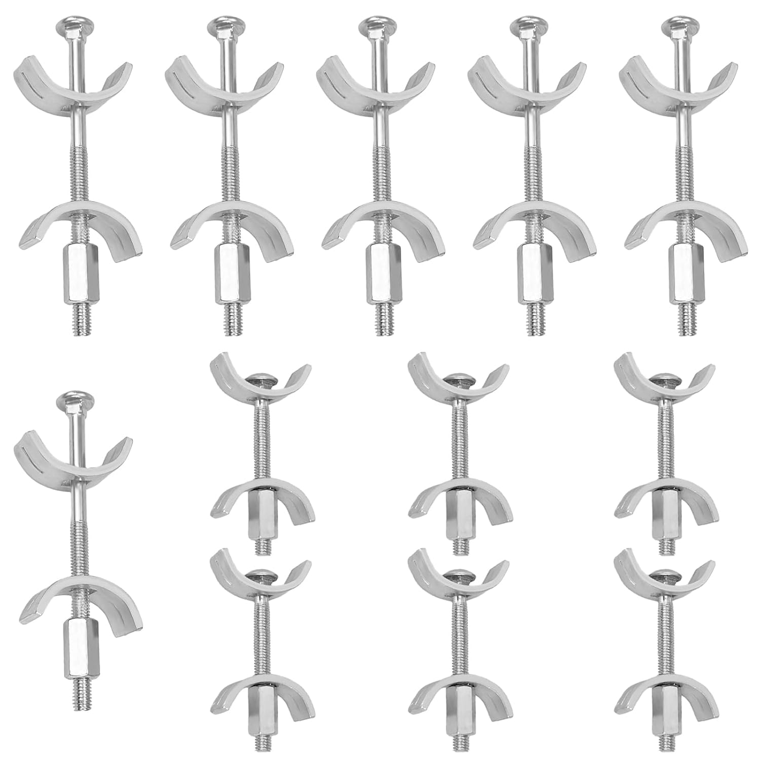 12pcs Kitchen Countertop Connector Fasteners Furniture Connector Bolts Worktop Joint Connectors Accessories for Kitchen Worktops Bar Counters（65mm,100mm