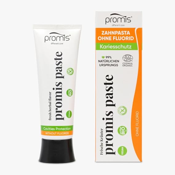 Promis Paste – Antiplaque Natural Toothpaste, Fluoride-Free, Xylitol
