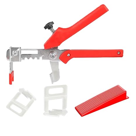 601pcs Tile Leveling System 2mm Tiles Leveler Spacers,500 Pcs Leveling Spacer Clips,100 Pcs Reusable Wedges & 1 Installation Pliers,Tile Leveling System Kits for Floor Wall Tile Leveling