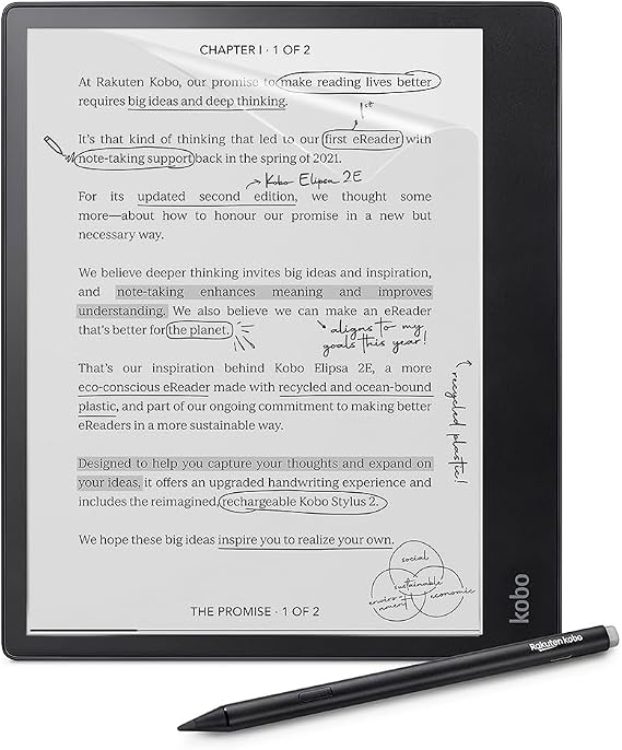 Youngme 2-Pack Anti-Glare (Matte) Screen Protector for 10.3" Kobo Elipsa 2E, Full Coverage Premium PET Protective Film Eye-Caring Matte Screen Protector