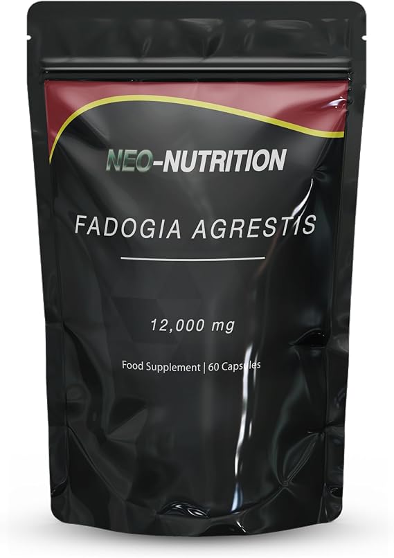 Fadogia Agrestis 12,000mg Equivalent - 60 Vegan Capsules | High Potency Natural Performance & Sports Supplement | Muscle Building & Recovery Support