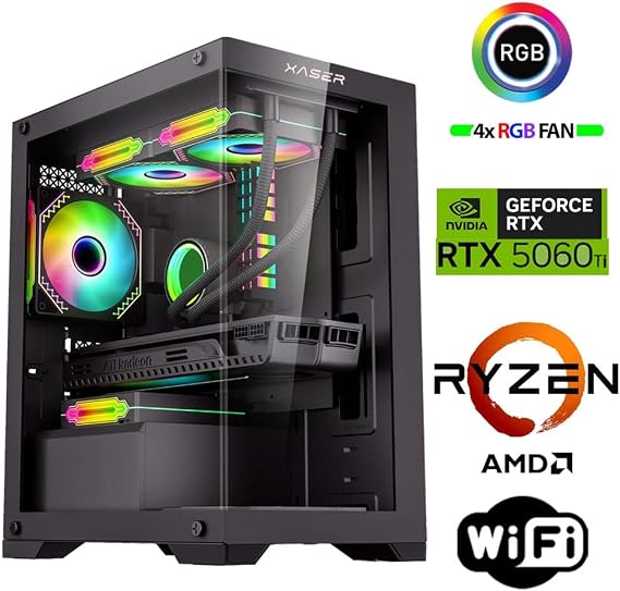 SovaX10 Ryzen 5 5600 16GB Ram 1TB M.2 NVMe SSD 16GB RTX5060Ti Oyuncu Tavsiye Sistem
