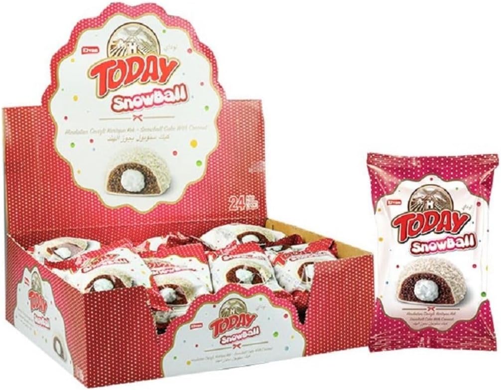 Today Snowball Coconut Cake 35 Gr. 24 Pieces 1 Box