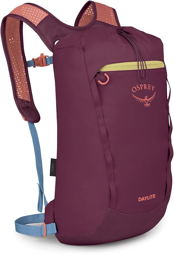 Osprey Daylite Drawstring Top Backpack, 15L, Moody Burgundy