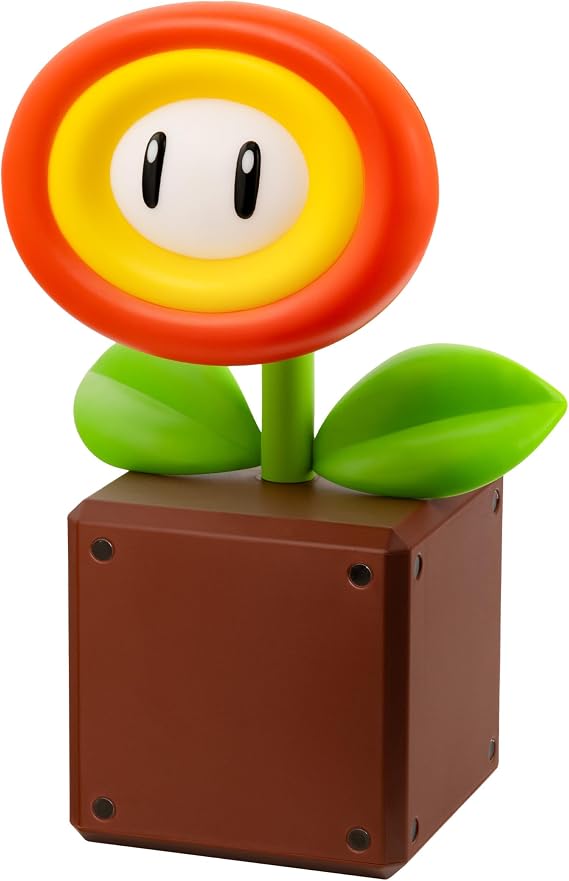 Paladone Super Mario Fire Flower LED Lamp, Officially Licensed Nintendo Desk Light for Gamers, USB Powered Home Décor Gift