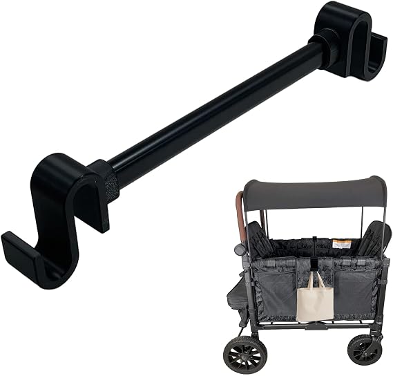 Stroller Wagon Support Bar for WONDERFOLD W4 Elite/Luxe 4 Seater - Black