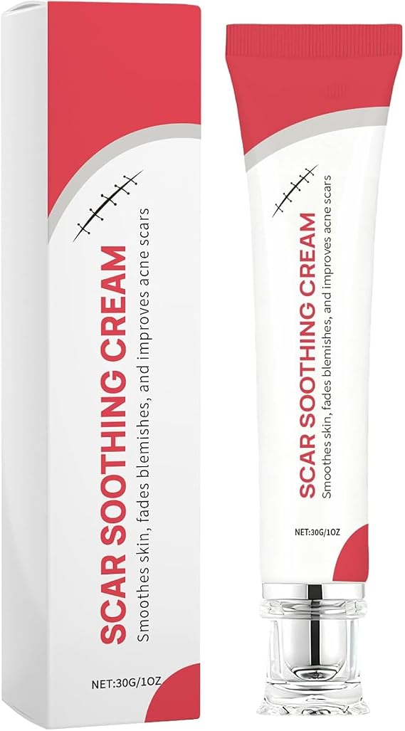 Scar Soothing Cream & Smoothing Cream for Scars - Gentle Care for Sensitive Skin, Helps Improve Appearance of Scars, Reduces Redness, Lightweight Non-Greasy Formula