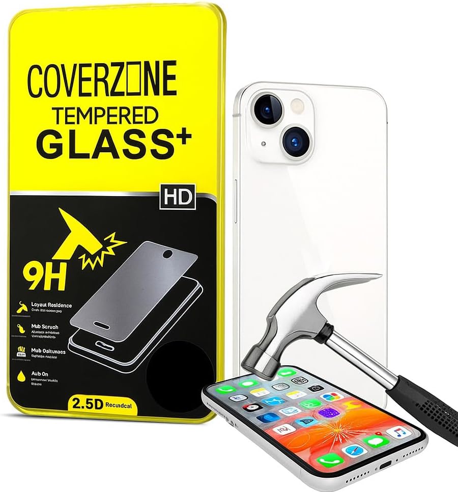 Micro Glass Screen Protector Fully Coated Scratch Resistant High Precision Tempered Screen Protection Glass Compatible with Coverzone iPhone 13 Mini