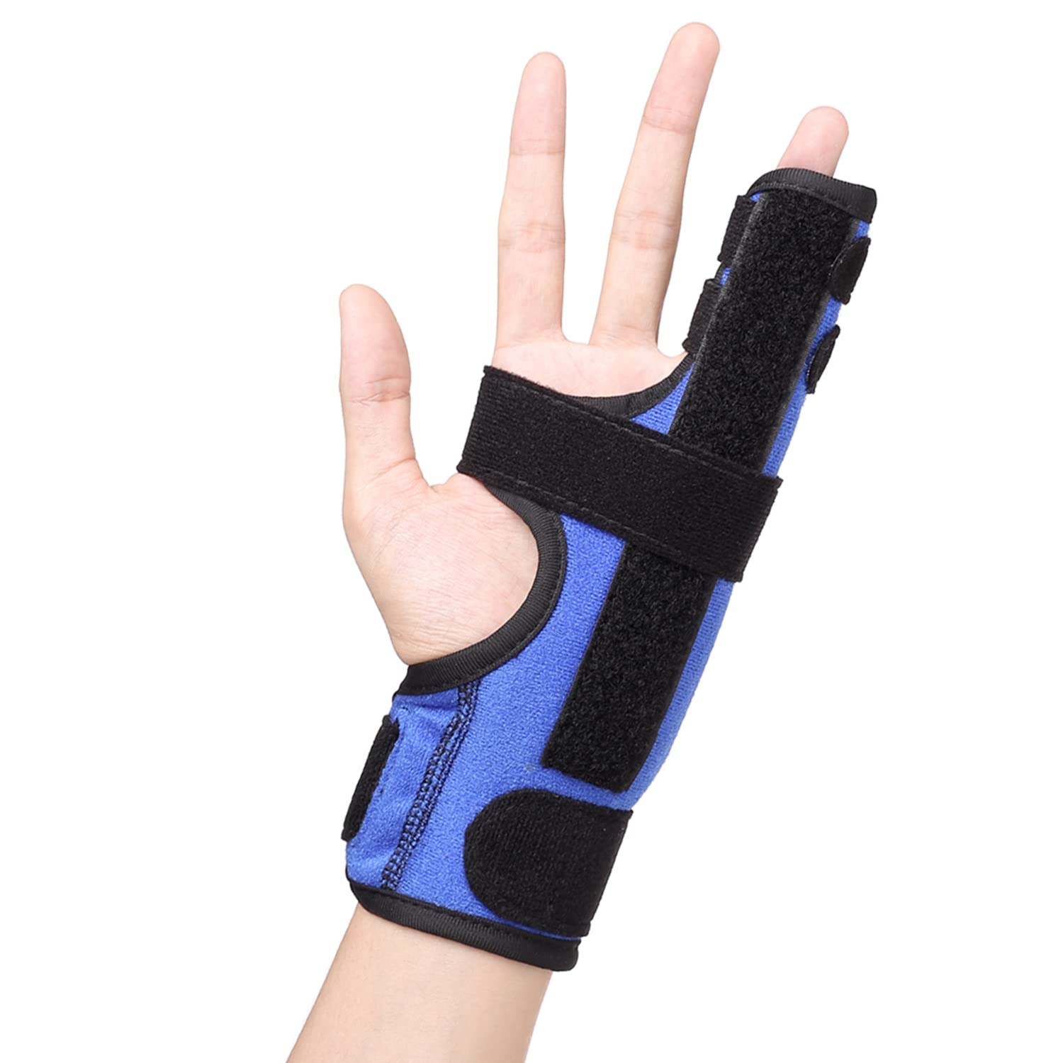 Pinky Finger Splint, Adjustable 4th or 5th Finger Splint, Metacarpal Finger Splint Hand Brace for Boxer’s Fracture, Broken Fingers, Arthritis, Tendonitis, Pain Relief, Fits Left or Right Hand